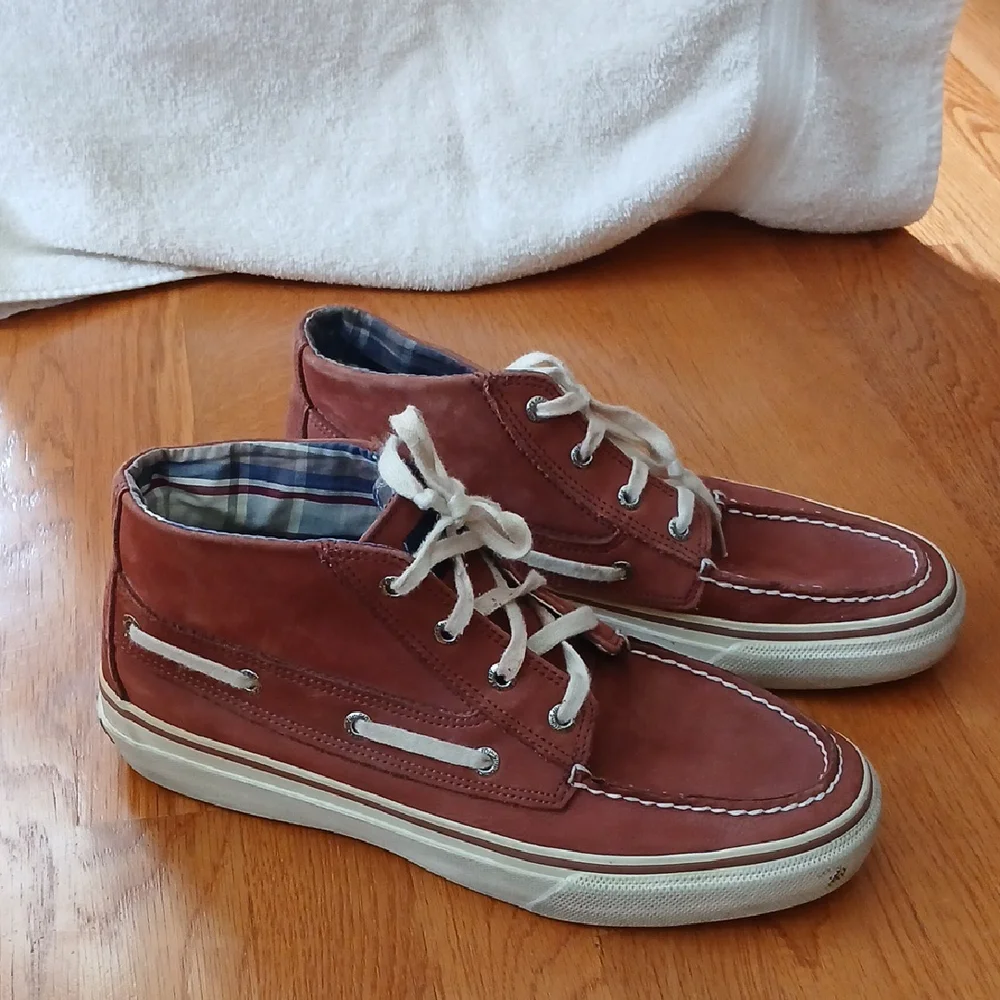 Sperry Top-sider Rusty Brown Leather Chukka Boot Lace Up Size 9m Men's